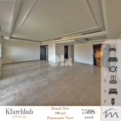 Kfarehbab | Signature 3 Bedrooms Apartment | 3 Balconies | Open View