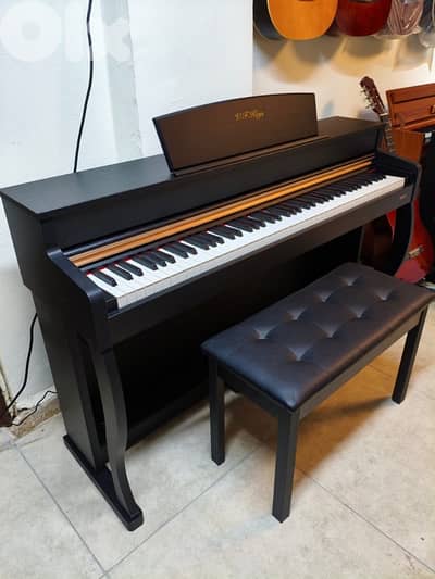 Electric piano V F keys with bench