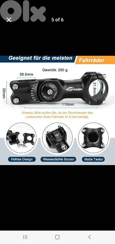 bicycle adjustable stem (brand new) 3