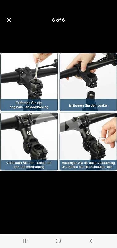 bicycle adjustable stem (brand new) 4