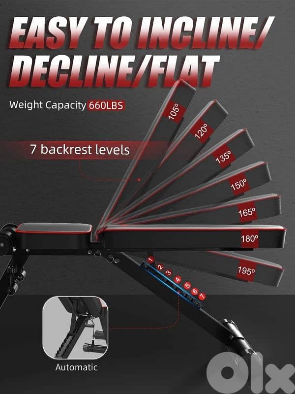 Adjustable Foldable Weight Bench 2