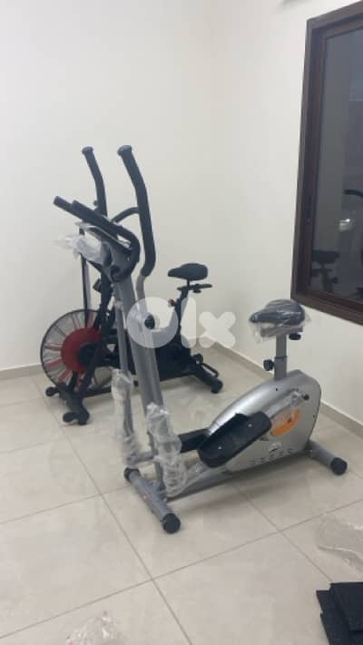air bike and elliptical