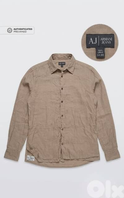 Armani Jeans original Linen shirt size L