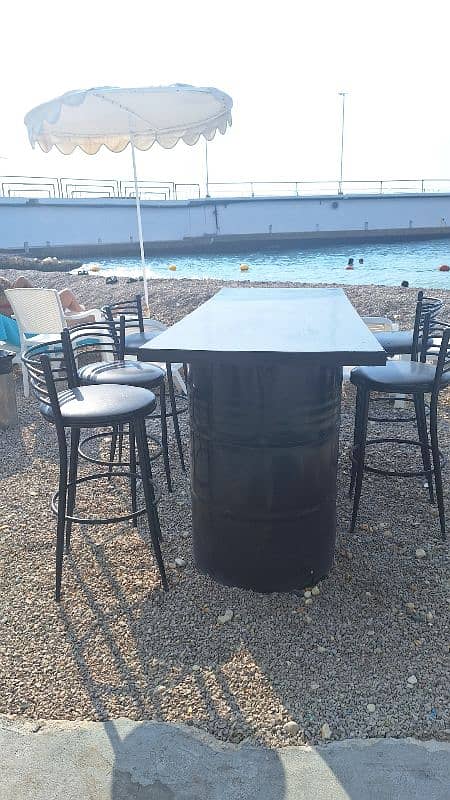 tables high chairs and bar 1