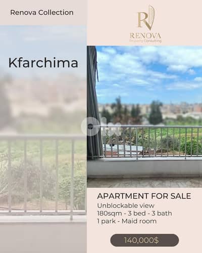 Open View Apartment for sale in Kfarchim