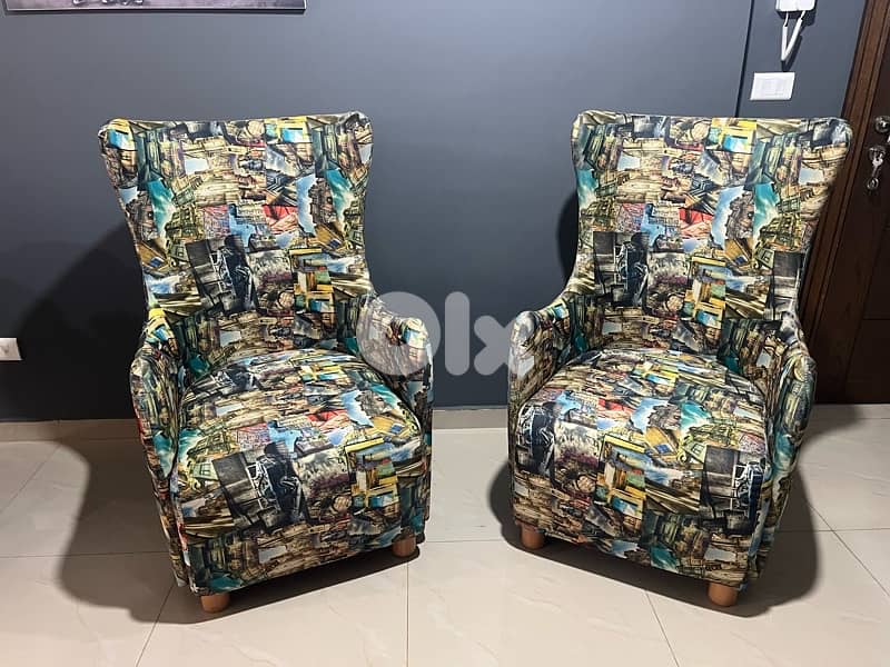 sofa and two bergere 1