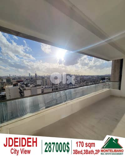 170 sqm Apartment For Sale in Jdeideh جديدة with City View