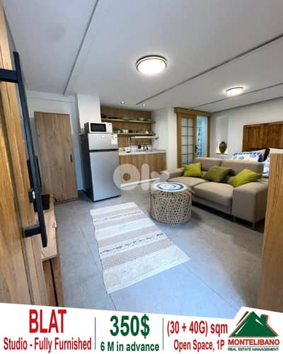 30 sqm Studio For Rent in Blat بلاط with 40 sqm Garden