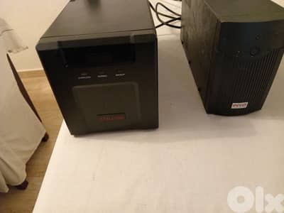2 UPS (1 St one with 2 batteries & 2 nd one with 1 battery
