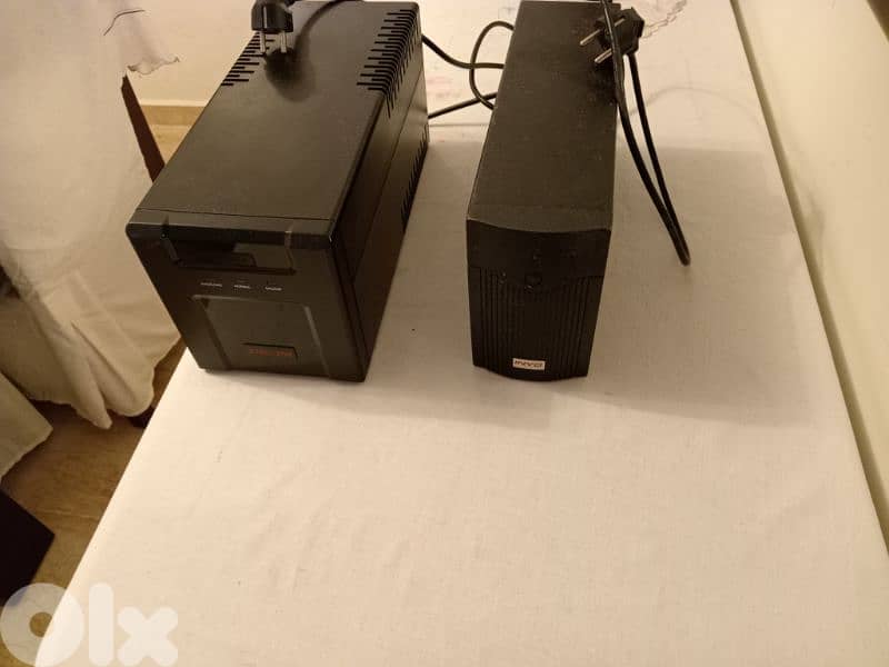 2 UPS (1 St one with 2 batteries & 2 nd one with 1 battery 1