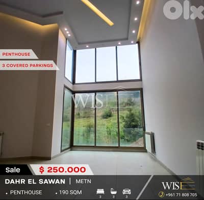 190 SQM Penthouse for SALE in Dahr El Sawan!