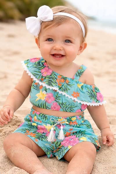 2 piece floral set 6-9 months / 12months