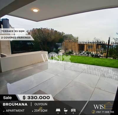 204 SQM Apartment with Terrace for SALE in Ouyoun - Broumana!