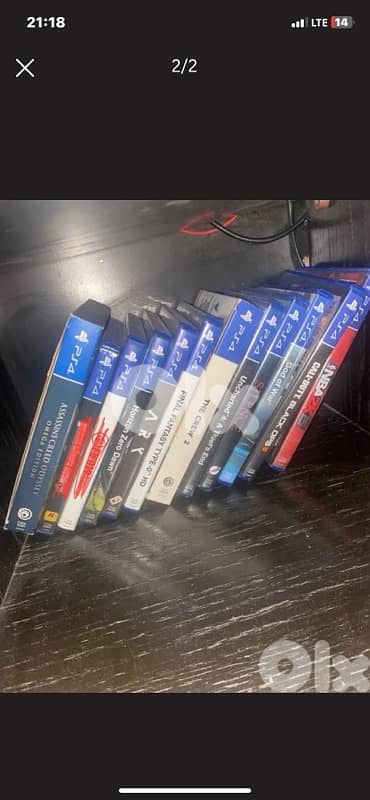 ps4 slim with 12 games and 1 controller 1