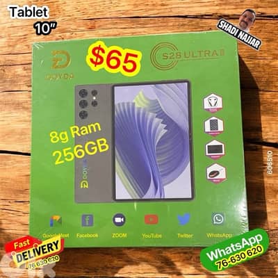 tablet 10” $65