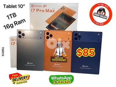 Tablet 10”. $85