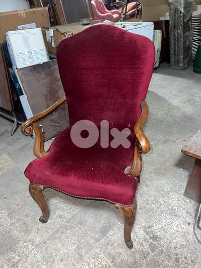 كرسي مكتب فرنسية خشب سنديان مسيف ولا اروع ناعمة سعر لقطة