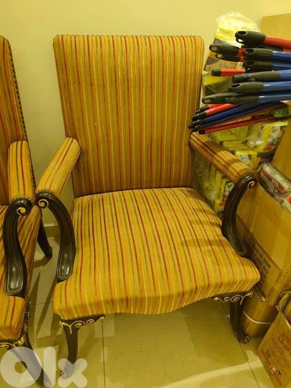 two chairs with commode in good condition 1