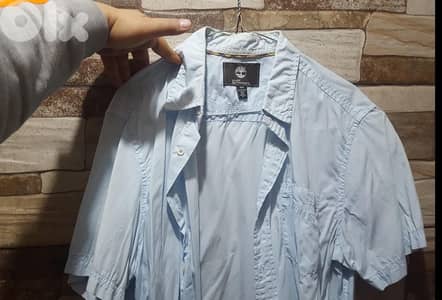 timberland blue shirt short sleeve
