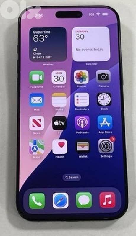 Clean iPhone 16 Pro 256GB Black - 93% BH - Cycle Count: 422 1