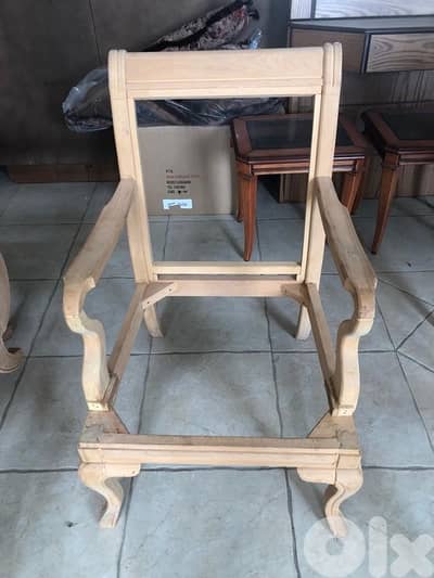 wooden chairs and sofas