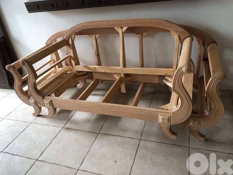 wooden chairs and sofas 2