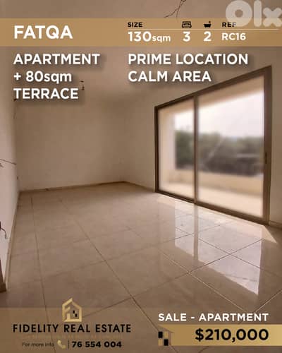 Apartment for sale in Fatqa RC16 شقة  للبيع في فتقا