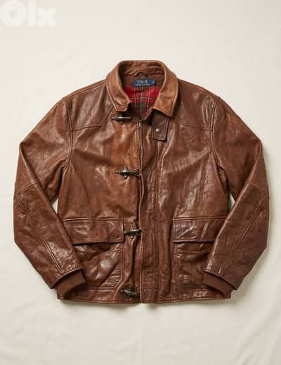 End Season sale Polo Ralph Lauren Jacket real leather size XL