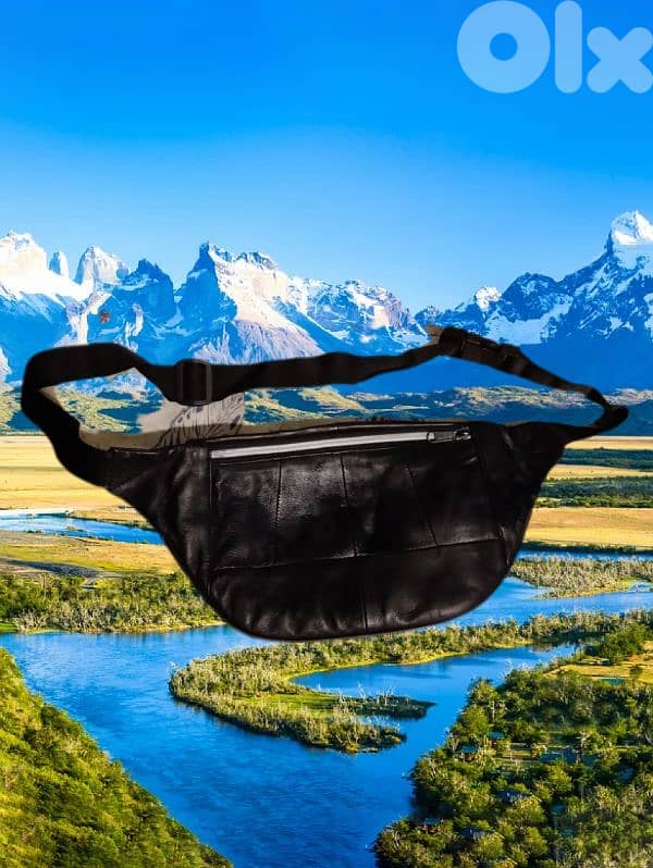 Leather waist bag. 1