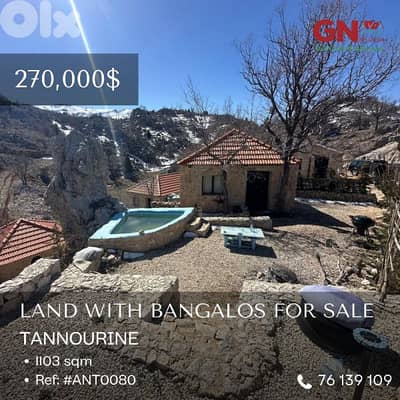 For Sale Land with Bangalos in Tannourine1103m²ONLY for 270K في تنورين