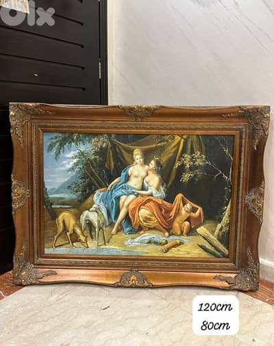 لوحة تابلو رسم painture يدوي اوروبية مميزة جداا ولا اروع سعر لقطة