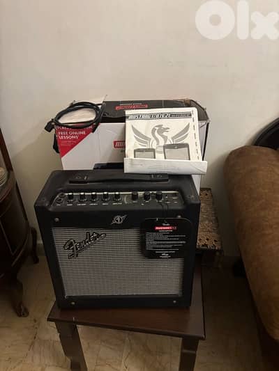 fender amp electric guitar