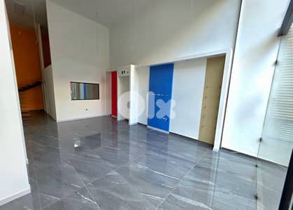 120 Sqm Shop + Mezanine For Rent In Zalka محل للاجار في الزاقا
