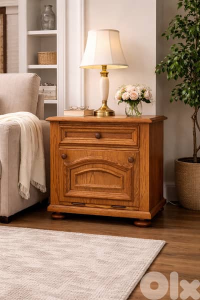 خزانة جانبية خشبية متينة سعر نهائي 40$