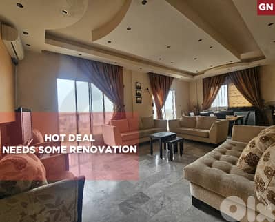 open view, 3 balconies, sea view, Antelias/انطلياس REF#GN134572