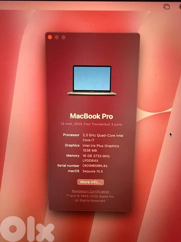 Macbook Pro 2020 3