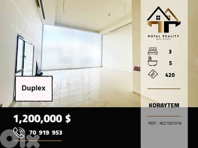 duplex apartments for sale in koraytem Beirut شقق للبيع في قريطم بيروت