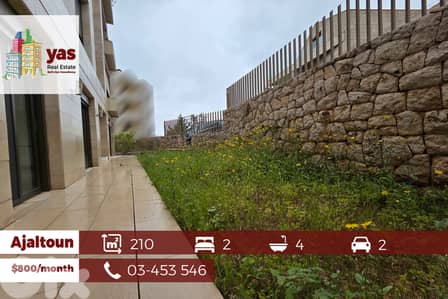 Ajaltoun 210m2 | 70m2 Terrace / Garden | Rent | Brand New | View