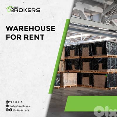 Warehouse for Rent in Dekwaneh مستودع للايجار في الدكوانة