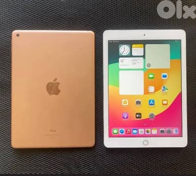 Ipad 6 128GB ktir ndif kl chi fi ch8al 100% ma3o cover