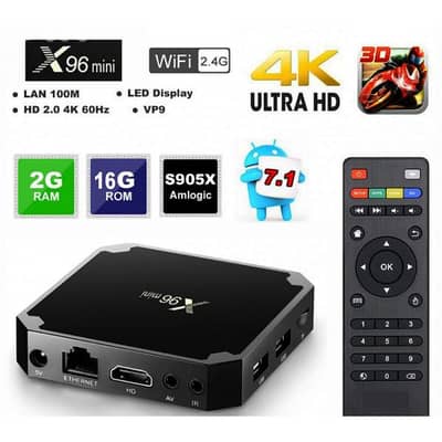 X96 Mini Android TV Box – 4K Ultra HD (2GB RAM / 16GB ROM)