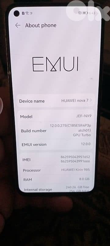 Nova 7 5G Gaming Phablet from HUAWEI 1