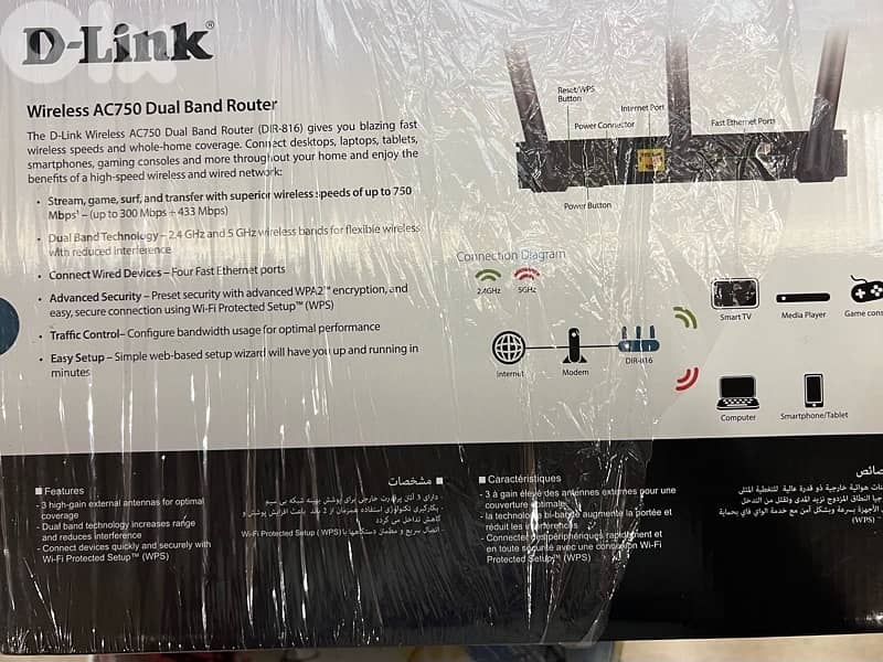 D- Link Wireless AC750 Dual Band Router 1