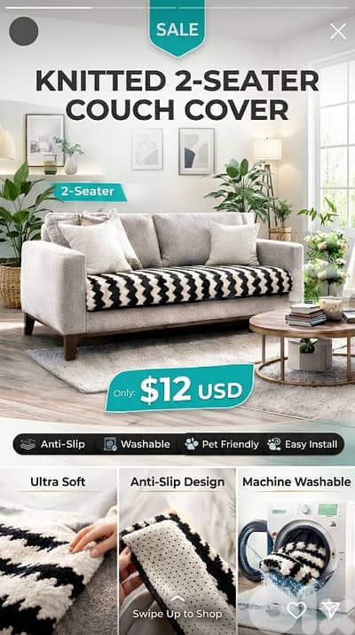 Seat cover for Sofas