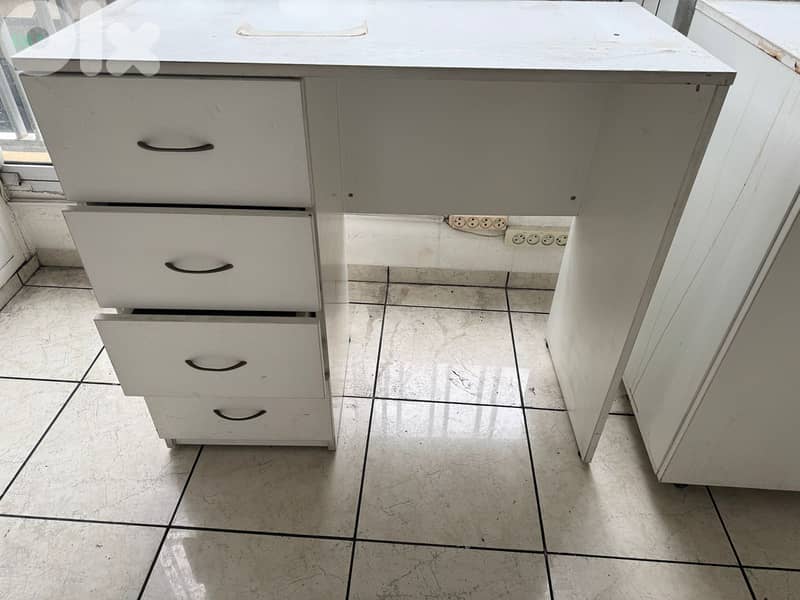 Office Desk + Storage Cabinet Set (2 Units) 1