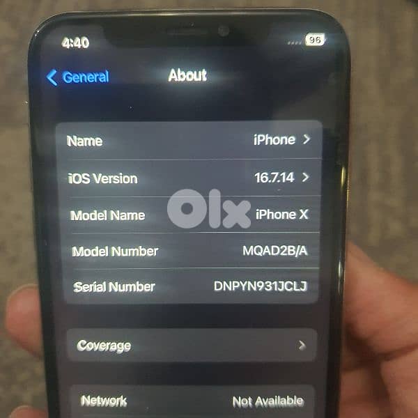 iphone x, new battery and new oled screen $100 5