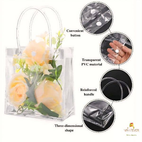 Clear Gift Bags with Handles 1