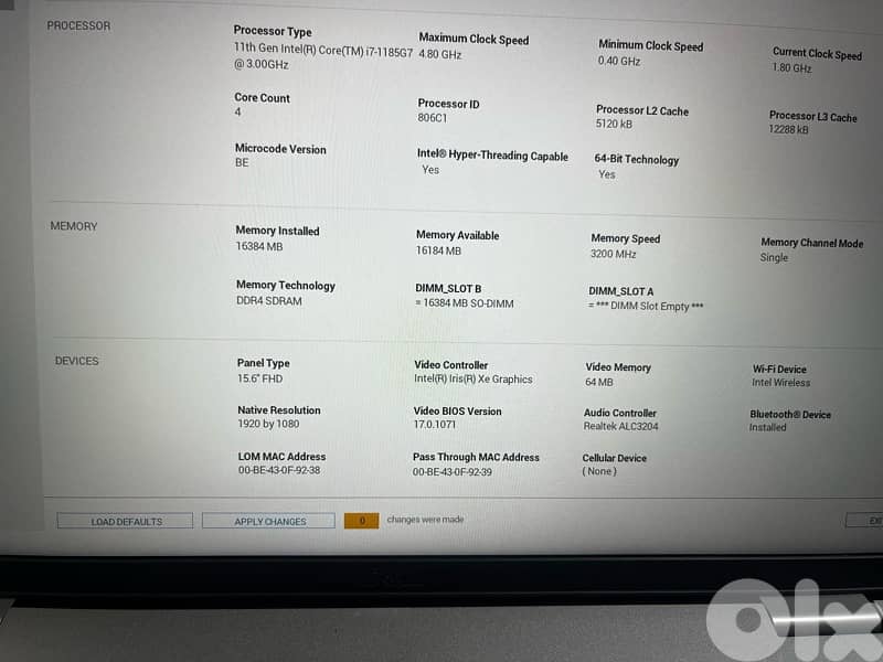 Dell latitude 5530 i7 3