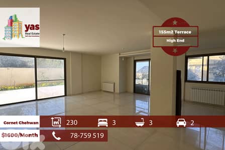 Cornet Chehwan 230m2 | 155m2 Terrace | High End | Rent | Calm | RYM