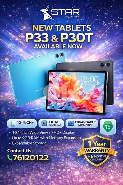 Tablets affordable with 1 year warranty